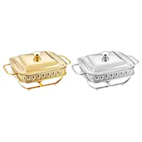 Stainless Steel Chafing Dish Food Warming Tray for Banquet Wedding Dinners 1