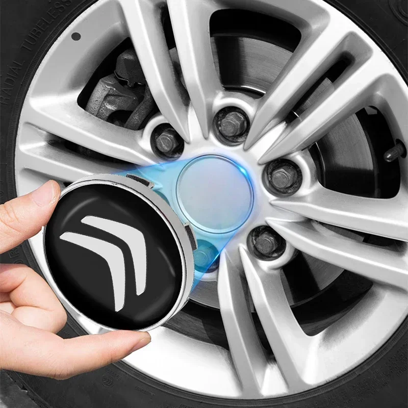 Car Wheel Center Hub Center Cap Rim Hub Dustproof Cover Emblemem 60mm 4pcs For Citroen C1 C3 C4 Grand Picasso C4L C5 C6 C8 VTS wheel center caps