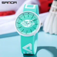 

Ultra Thin Silicone Watch Strap Quartz Watches for Men Sanda Watch for Girls Stylish Women Simple Wristwatches Waterproof Clock