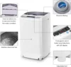 Full-Automatic Wash Machine Portable Compact 1.34 Cu.ft Laundry Washer Spin with Drain Pump 10 programs 8 Water Level Selections 4
