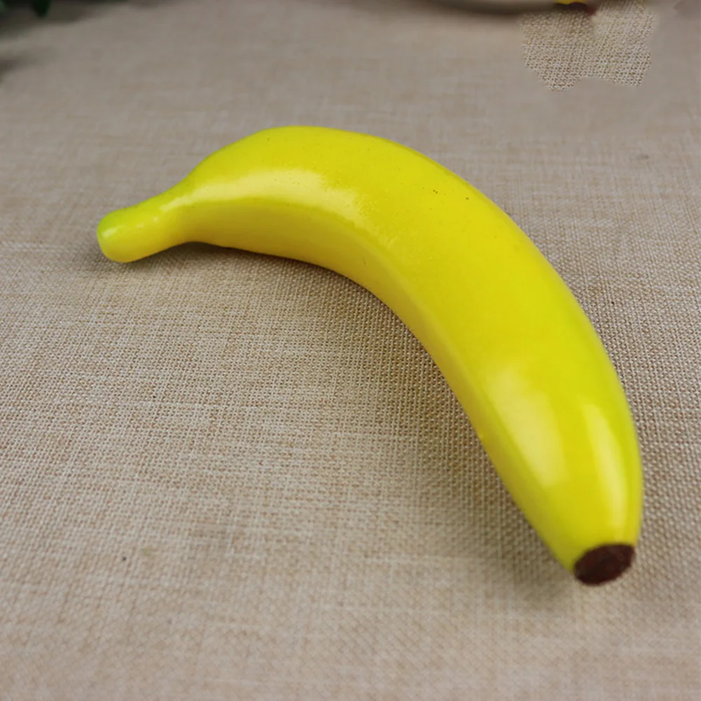 1/3/5/7/9 Köpfe Künstliche Banane Dekorative Kunststoff Gefälschte Obst Realistische Display Simulierte Banane Für Hochzeit Weihnachten Dekor – Detail 5