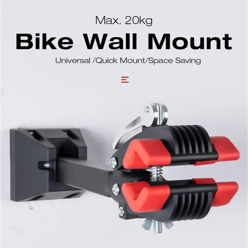 

Sturdy Wall Mount Bracket For Mountain Road Bike Storage Service 20KG Capacity Clamp Work Stand Repair Hanger Accessorie