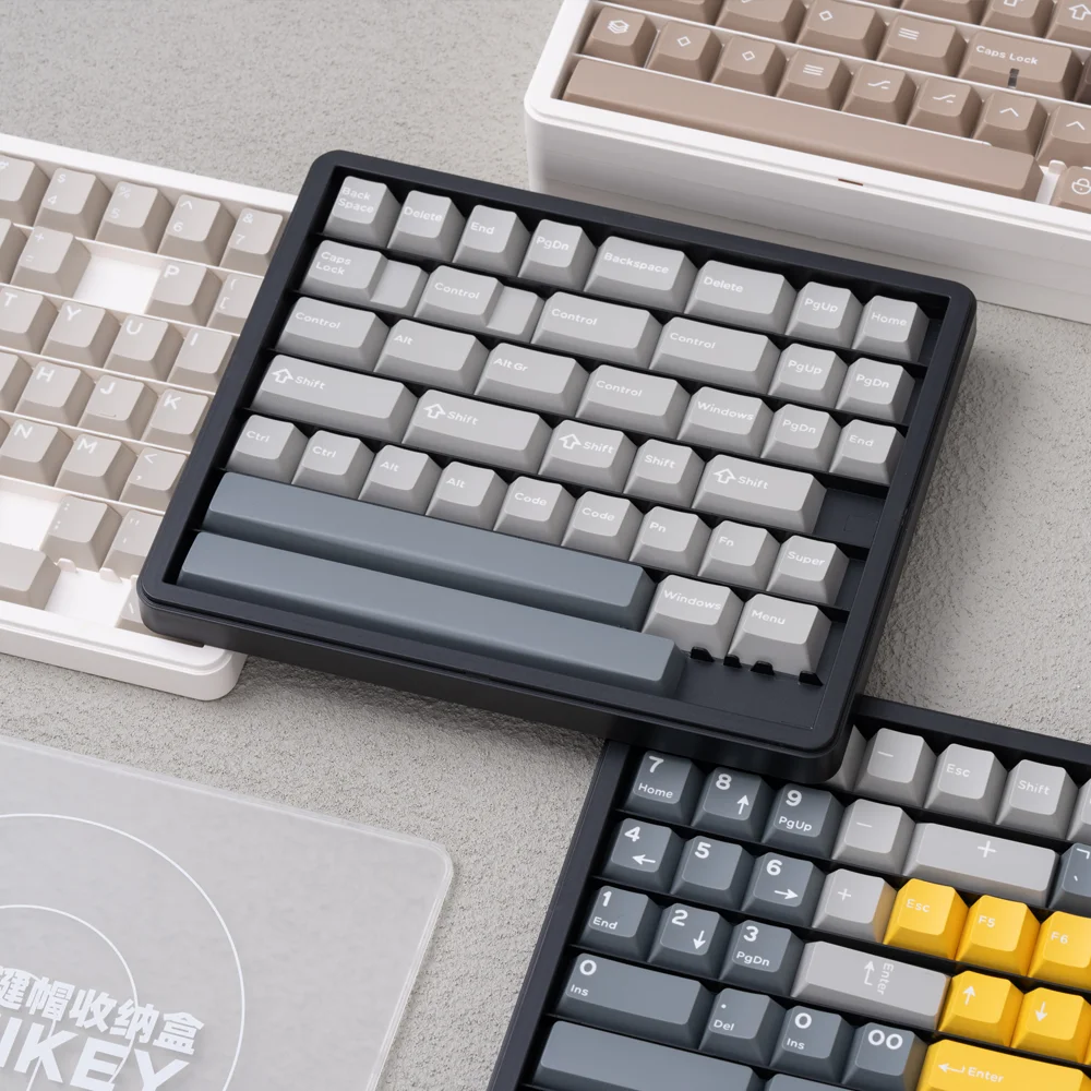 Domikey-keycap Storage Box Camadas Adequado para Cherry Perfil Keycaps Stock Grupo Branco Preto Apenas - Imagem 5