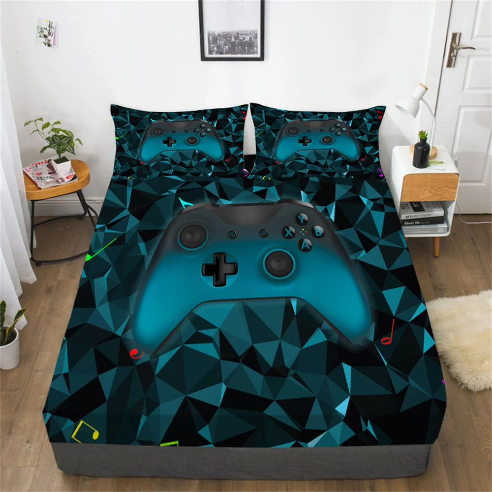 

Game 3D Comforter Set Teens Children Twin Bed Sheet Sets Home Bedding Suit Beds Clothes High Quality Cotton Fitted Sheets