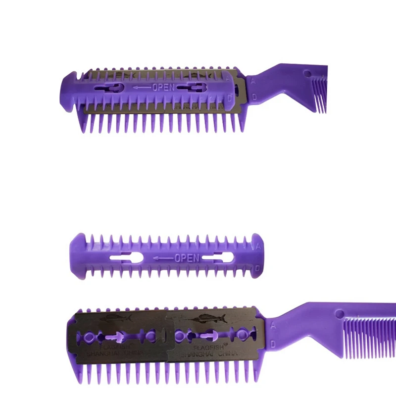 Pet Grooming Comb Hair Trimmer with 2 Blades for Dog Cat Cleaning Grooming Supplies