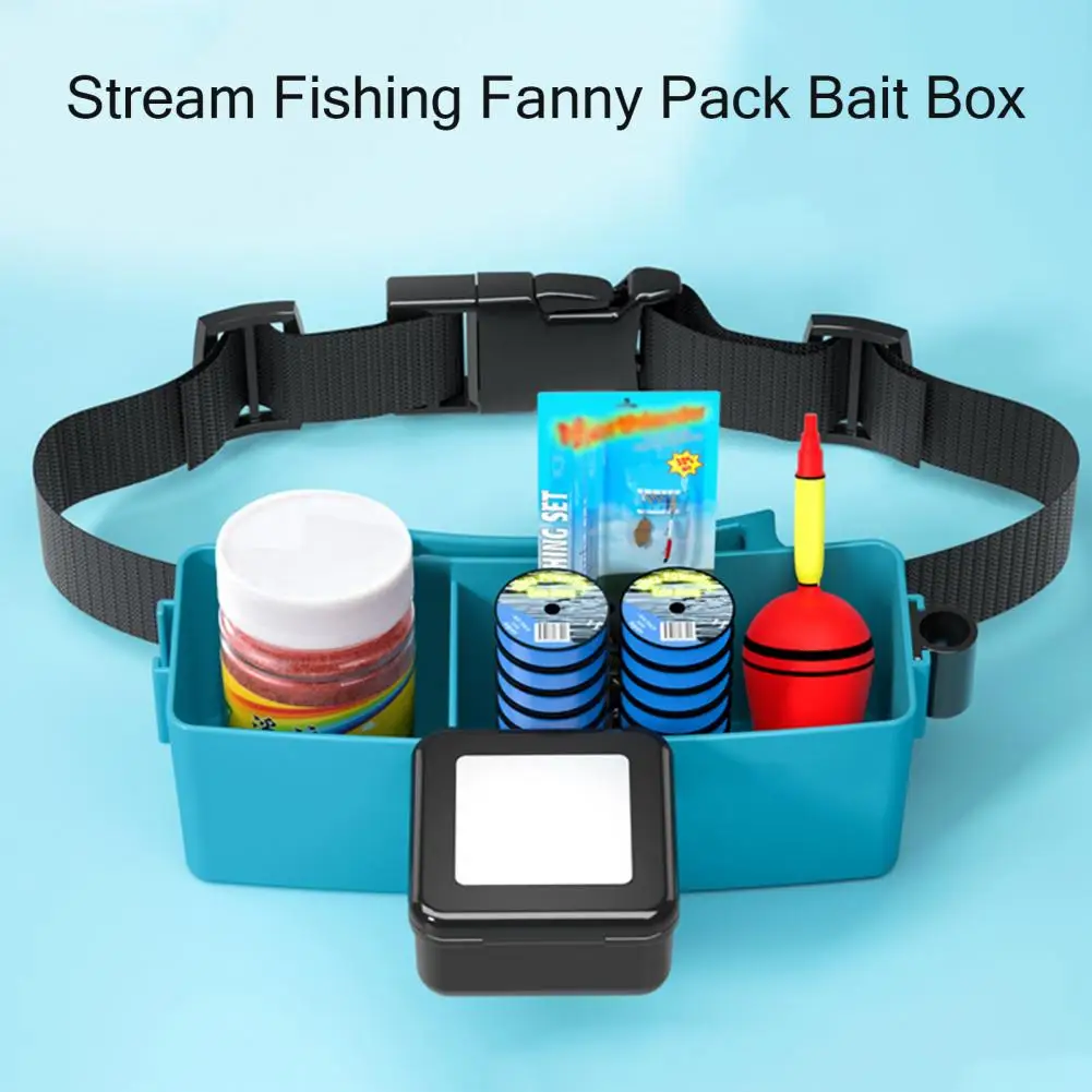 

Waist Pack Box Convenient Pressure Resistance ABS Wild Fishing Bait Box Fishing Supply