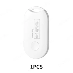Compact GPS Tracker with Find My App Integration - Smart Global Locator & Key Finder (White)