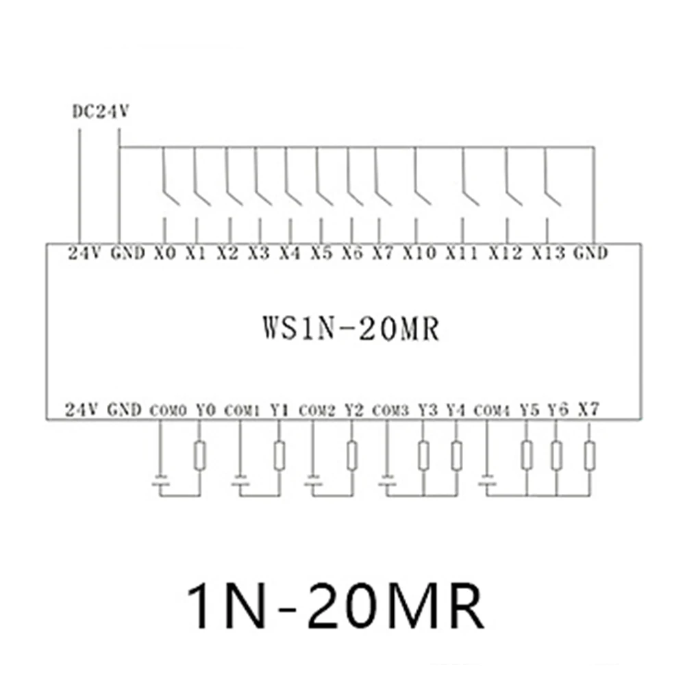 DC24V   ġ FX1N-20MR   12 in 8 out  īƮ  HMI 