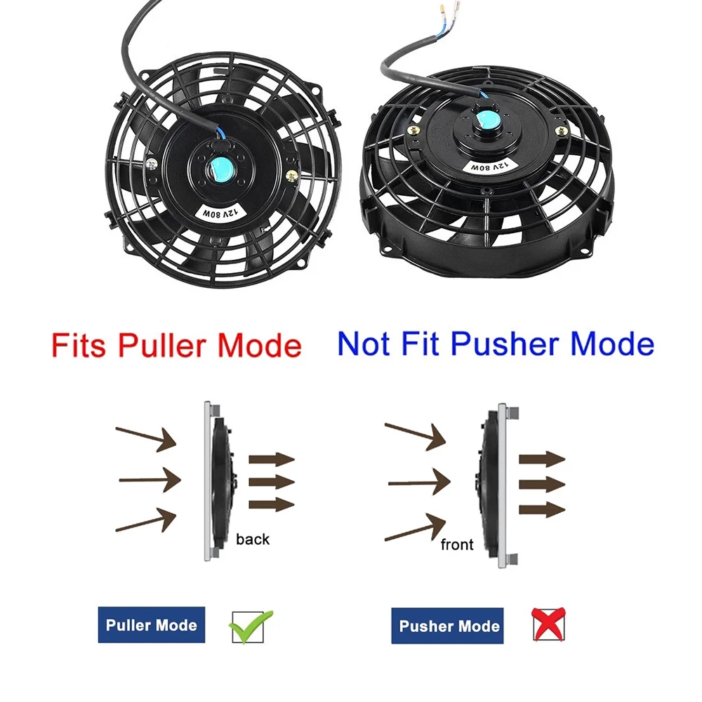 EUROPART Kühlschrank Lüfter Motor - Universal Ersatzmotor 7W Mit Montagesatz