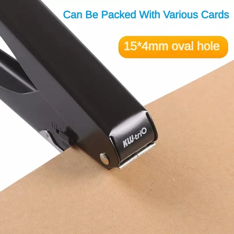 KW-triO 1-Hole 10 Sheet Capacity Hole Punch Heavy-Duty Slot Metal Single Hole Puncher for ID Card PVC Photo Slot and Paper paper punch hole punching tools