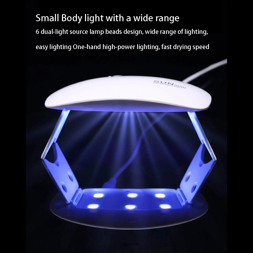 Mini Nail Drying Lamp Led Uv Lamp Gel Polish Drying UV Curing Machine for Manicure Gel Nails Lighting Manicure Decor