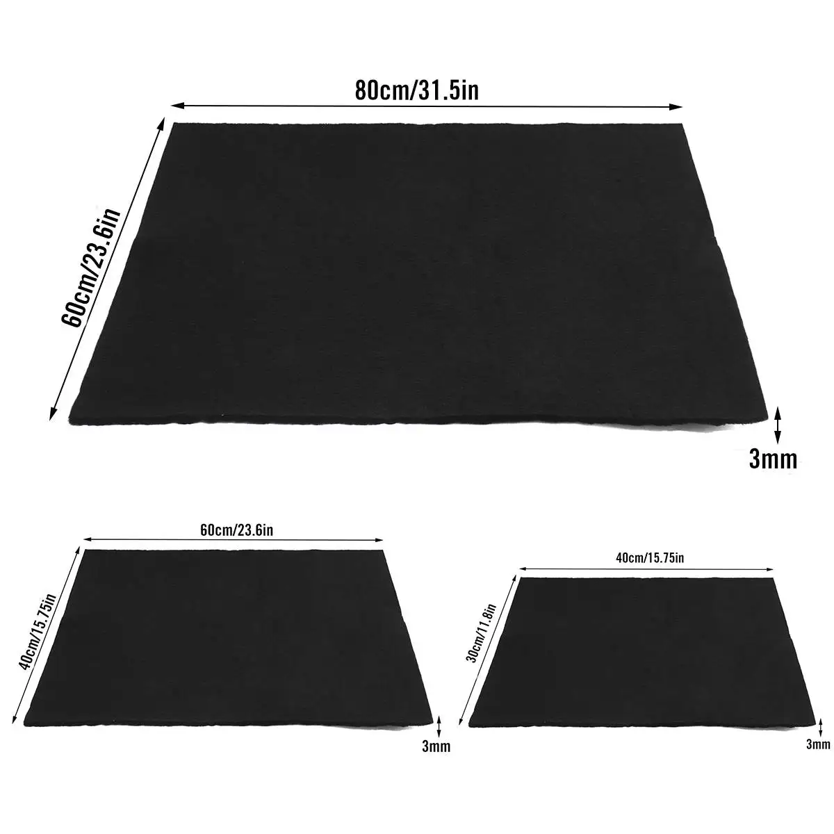 

Фильтры для воздухоочистителя, 3 размера, толщина 3 мм