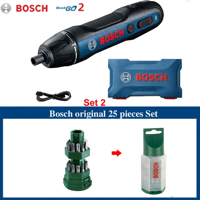 Innovamaq - BOSCH GO EL ATORNILLADOR ELECTRICO INTELIGENTE BOSCH GO +  CARGADOR + CABLE USB + 32 PUNTAS + 1 ADAPTADOR PARA PUNTAS OFERTA ESPECIAL  550 BS 78811884 WHATSAPP