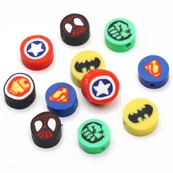 BaoQian 20/50pcs Cartoon Polymer Clay Beads Spacer Beads Handmade Clay Loose Beads For Jewelry Making Diy Bracelet Accessories