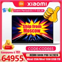 【Super Sale】Xiaomi Redmi Book Pro 14 2024 U*5-125/U*7-155 32G 1T 2.8K 120Hz Screen JYU4597CN/JYU4598CN 1