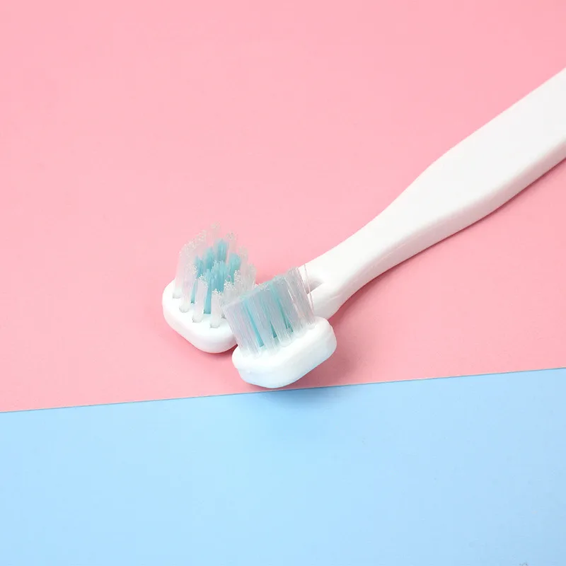 

Cute Double Heads Pet Toothbrush Soft Brushing Dogs Cats Teeth Cleaning Freshener Protection Oral Care for Pet Dog Cat Supplies