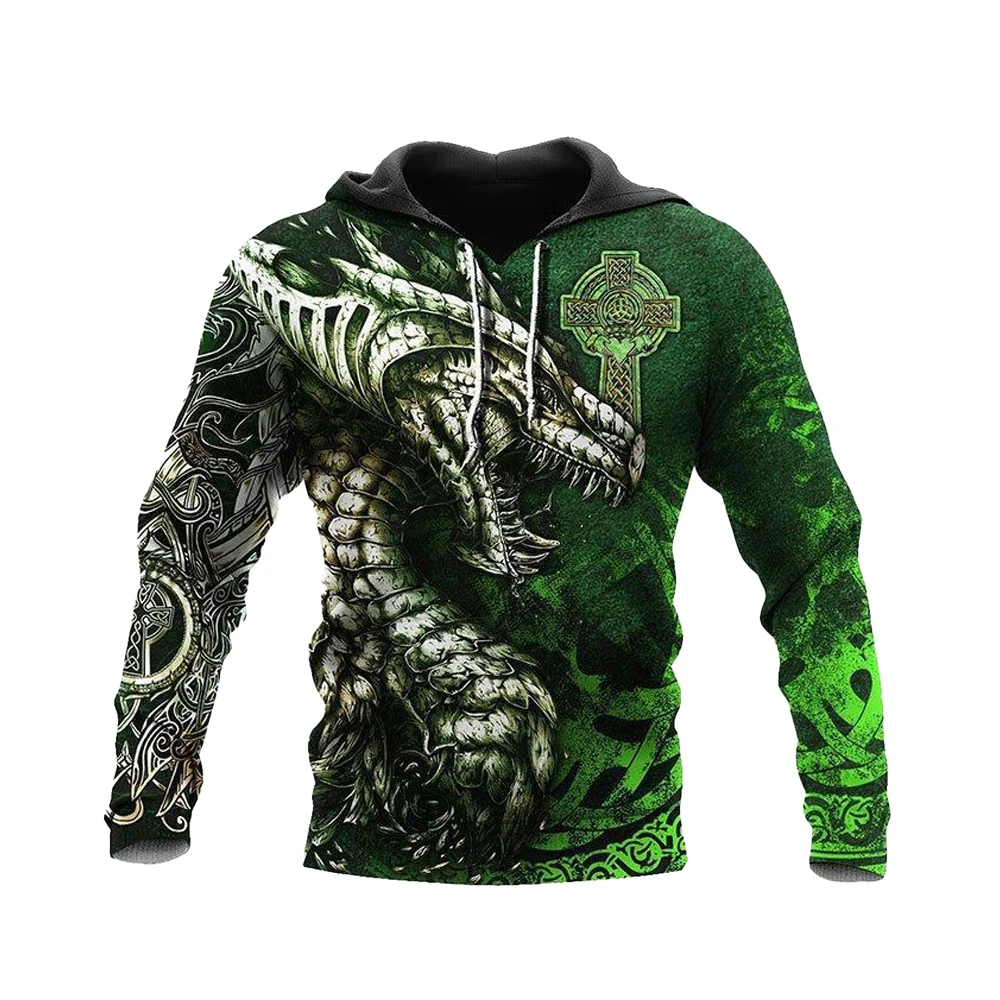 

2023 Spring And Autumn Fashion Street Trend Men's Armor Series Viking Myth Cool Print 3d Sweatshirt