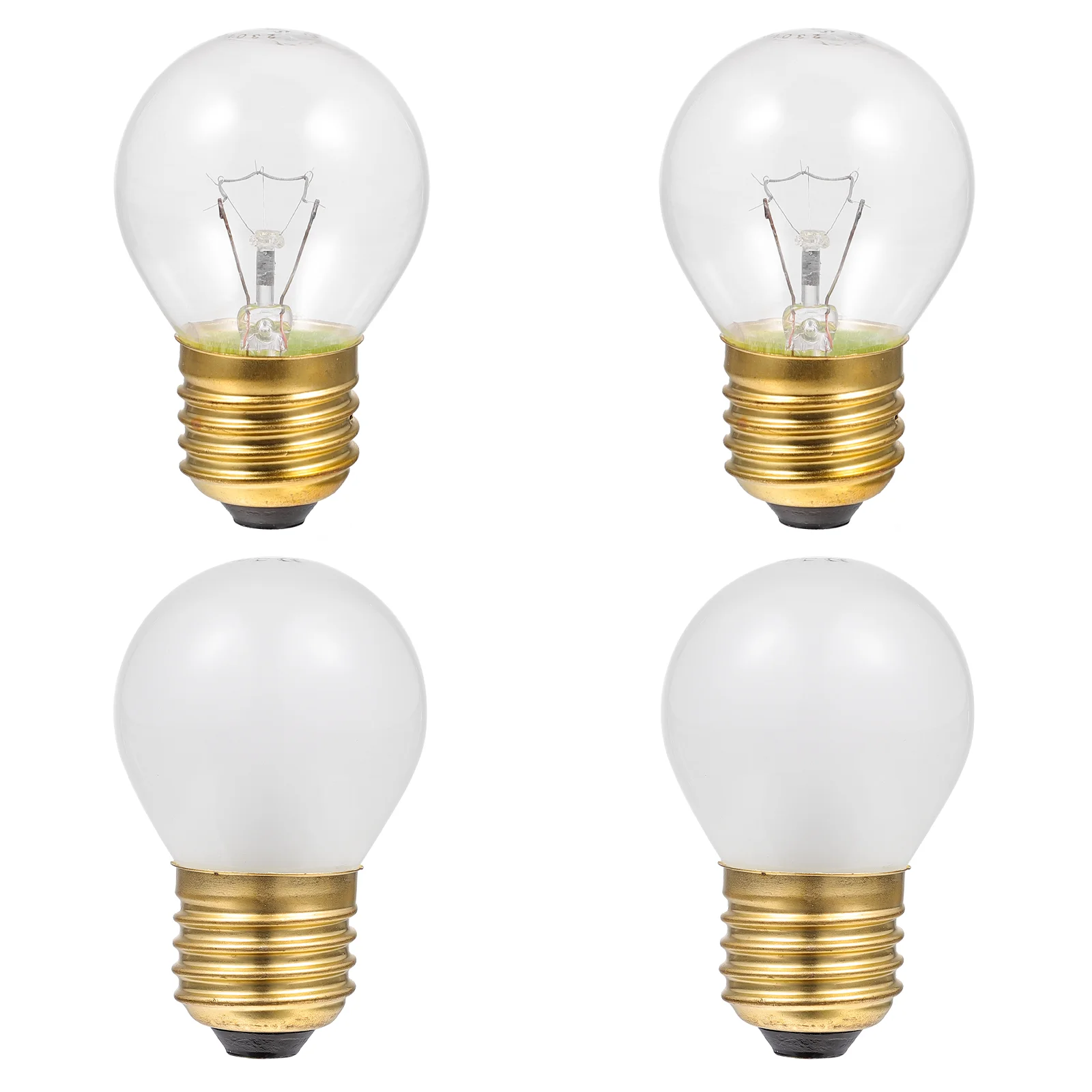 

4 PCS LED Refrigerator Light Bulb E27 Base Oven Appliance Explosion-proof Glass