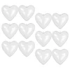 12 Pcs Fillable Hearts Shape Box Clear Heart Shaped Ball Plastic Heart Ball nament Valentine Decoration Hanging Decorations Home 1