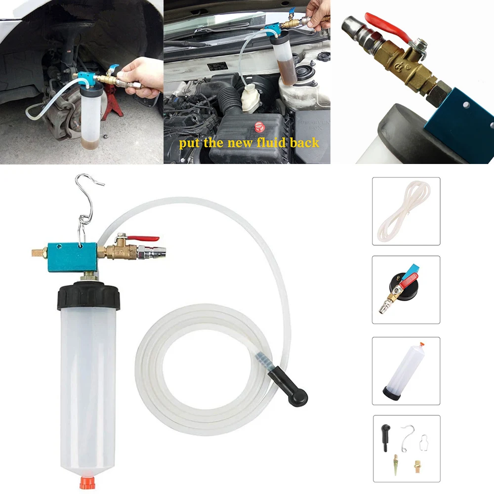 Auto Car Brake Fluid Oil Hydraulic Clutch Oil Bleeder Empty Exchange