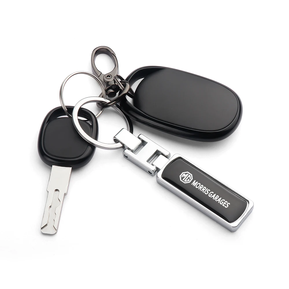 3D 메탈/가죽 키링 엠블럼 키체인 자동차 액세서리 참 Morris Garages MG MG3 MG5 MG6 MG7 ZS GT EZS EHS Phev RX5 ZT 용