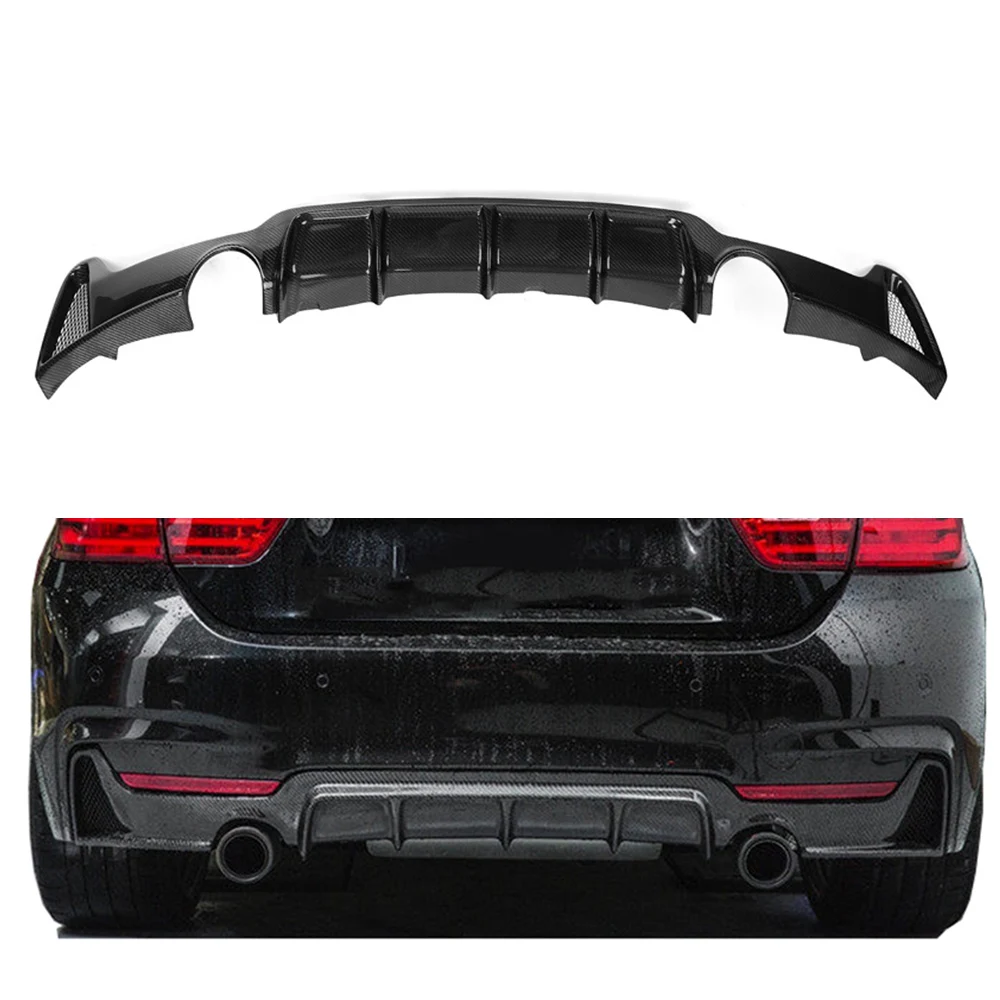 

Автомобильный бампер, задний диффузор, мокрое углеродное волокно для BMW F32 F33 F36 435i 440i M Sport