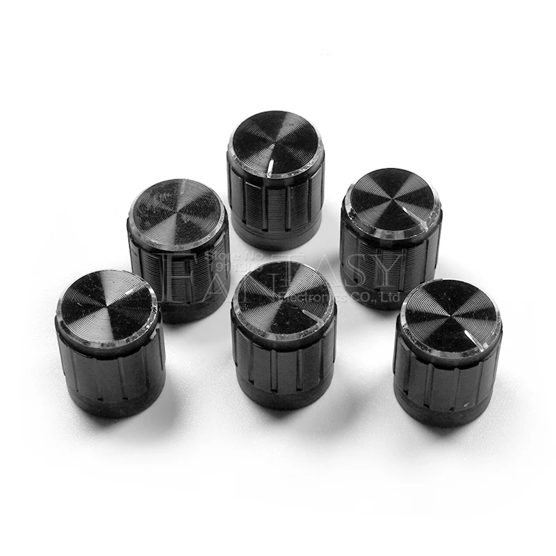 Multiturn Potentiometer Linear Potentiometer Rotary Potentiometer Potentiometer Kit Trimmer Potentiometer Potentiometer Knobs Electronic Components 10pcs 15*17mm aluminum alloy potentiometer 15*17 knob rotary switch volume control knob black