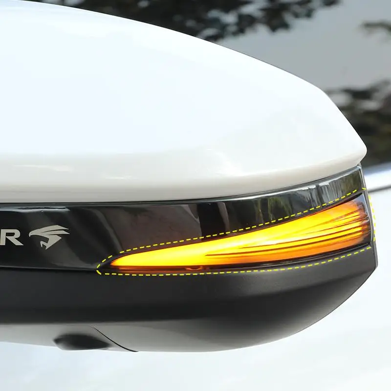 Rear View Mirror Anti-collision Sticker Anti-scratch Strip For Toyota Harrier Venza XU80