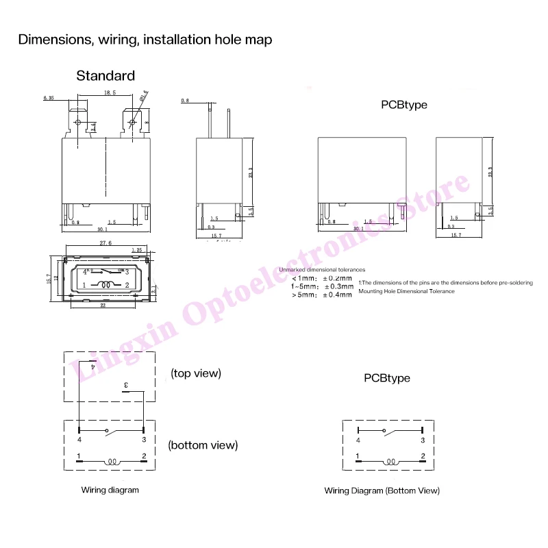 potencia sfk 112dm 12vdc 20a 250vac 4 pinos 03