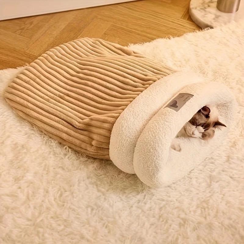 Cat Four Seasons Sleeping Bag Cat Nest, Cat Digging Nest Closed, Cat Safety Drilling Quilt Cat Nest