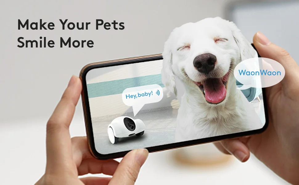 New Pet Toys Webcam Robot Full Hd 1080p Smart Pet Toys Robot With Dog Cat Camera Treat Cat Toy smart Companion