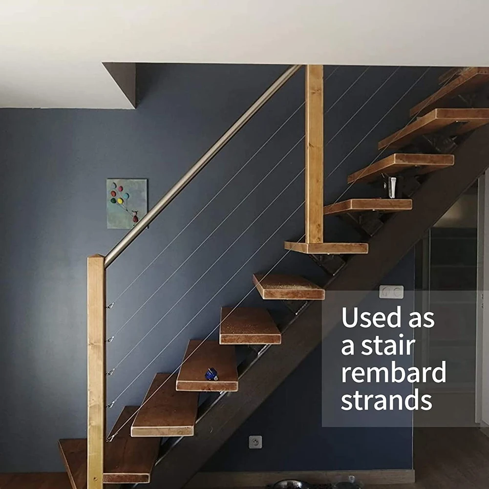 절묘한 와이어 로프 등반 보조 와이어 로프 304 스테인레스 스틸 케이블, 2Mm 턴버클 M4 후크 아이, 알루미늄 슬리브, 로프 클립