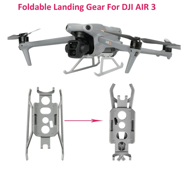 

Складное шасси для DJI Air 3 удлиненная нога увеличенная высота 4 см Штатив для DJI Air 3 Аксессуары для дрона