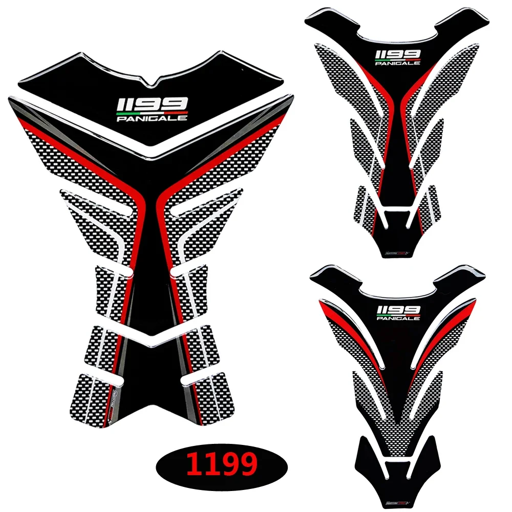 3D Motorcycle Tank Pad Protector Stickers For DUCATI 1199 Panigale R S