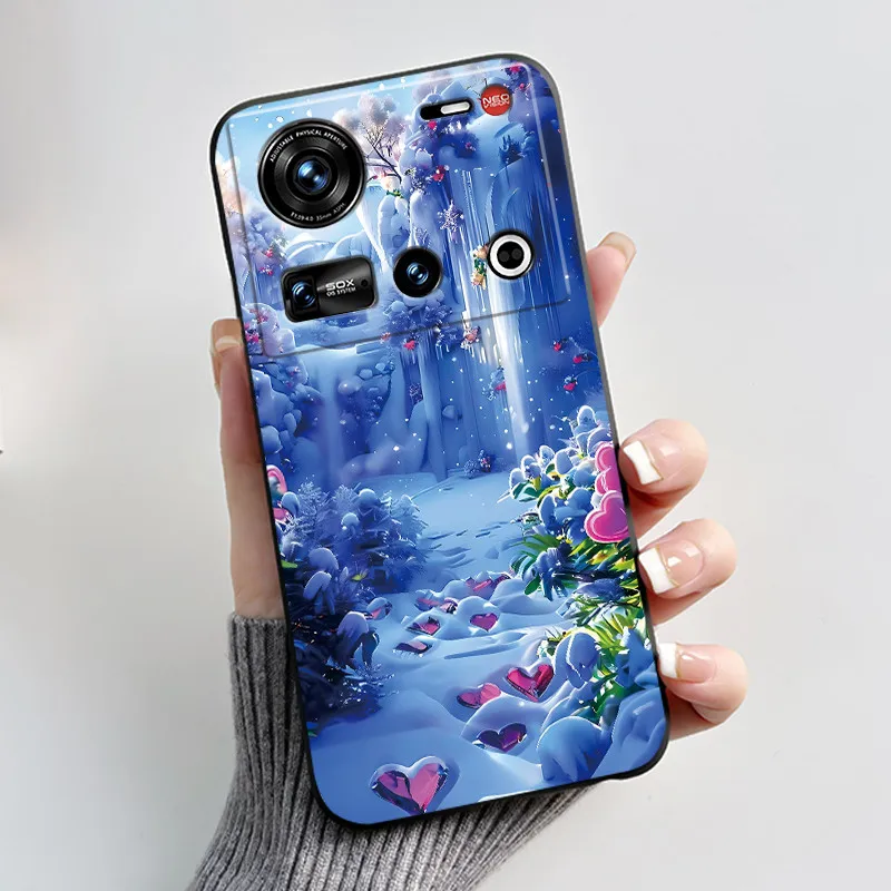 Aesthetic Fashion Cute Cat Black Matte Soft TPU Phone Case Cover