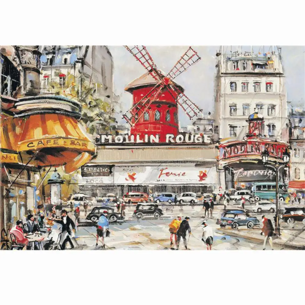 Jigsaw Puzzles 1000 Pieces Famous Landscape Painting Art Puzzles Decompression Toys for Adults Family Games Home Decoration Gift 4