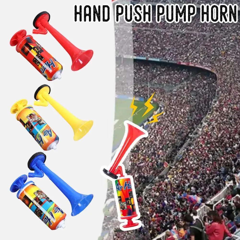 Handheld Air Horn Loud Noise Maker Boat Safety Mini Handpush Pump Blast Air Horns Cheer For Sports Events Boating Bear Proof