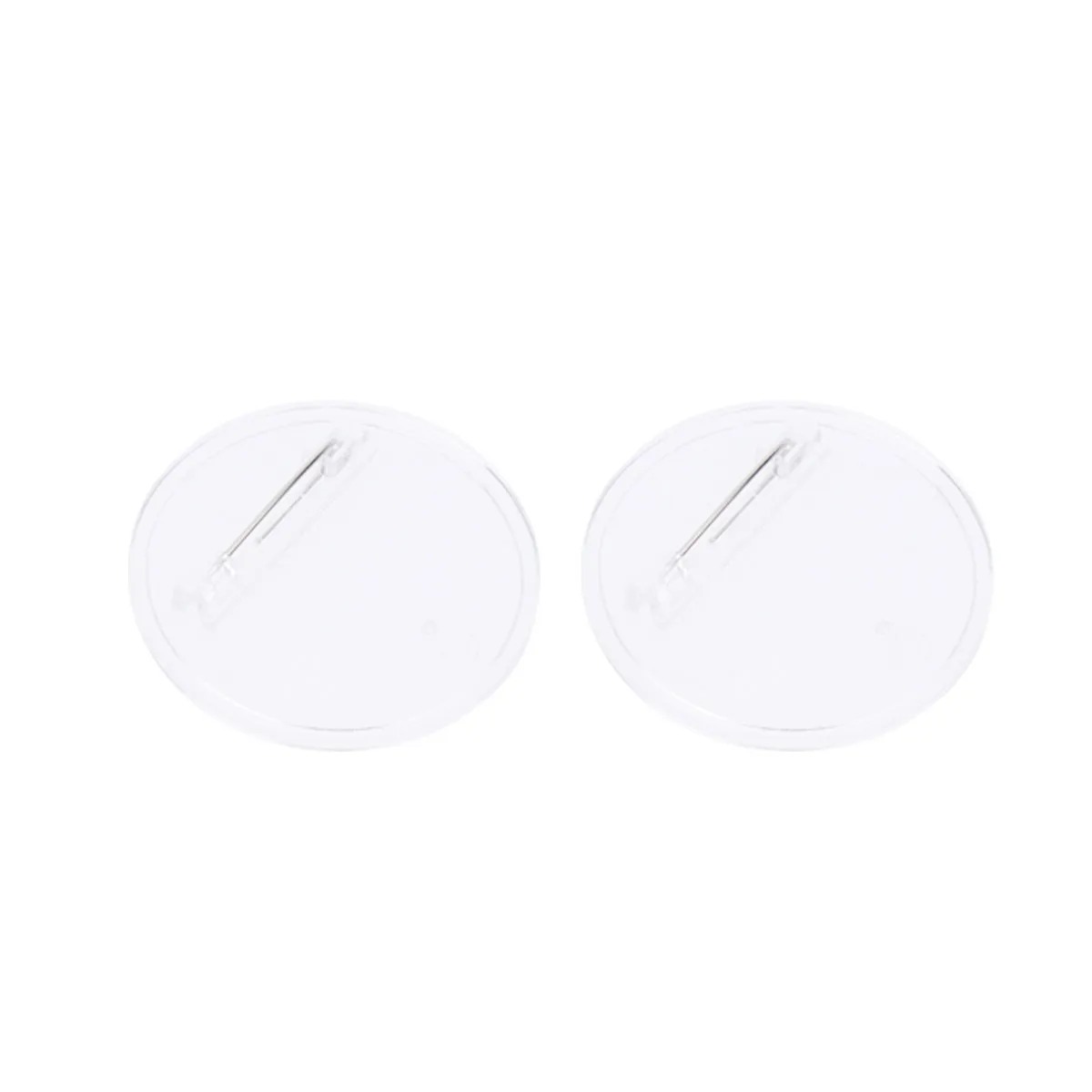 30Pcs 아크릴 브로치 액세서리 투명 라운드 배지 DIY 공예 키트 친구 가족을위한 세련된 세련된 장식 선물 60Mm