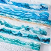 40mm*2m Ocean Wave Theme PET Tape INS Masking Adhesive Creative Decor Scrapbook supplies DIY Planner office stationery Stickers 2