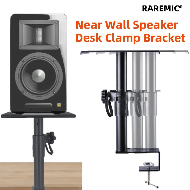 Soporte de altavoz con Clip de mesa, soporte de elevación de Audio