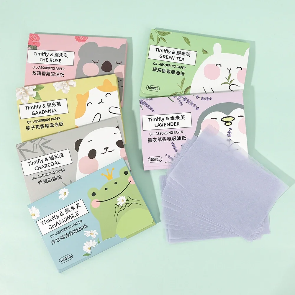 Oil Absorbing Paper Tissue Face Paper Absorbent Make Up Cleansing Oil Blotting Sheet Face Cleanser Cotton Pads Oil Control 2