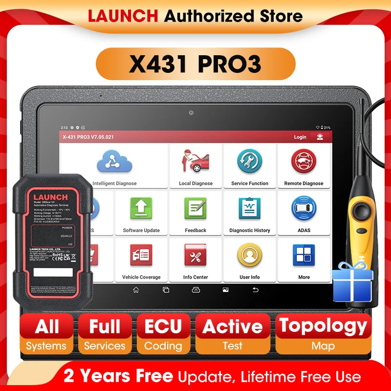 Gl LAUNCH-X431 pro3 v 5.0自動車診断ツール,プロの自動車診断