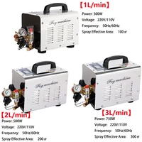 1L/2L/3L High Pressure Fog Machine Spray Kits+Tubes+3/8''Quick Connectors+Nozzles for Outdoor Mist Cooling Humidification 1