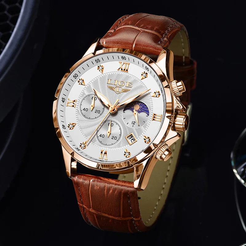 LIGE Men's Luxe Chrono Watch