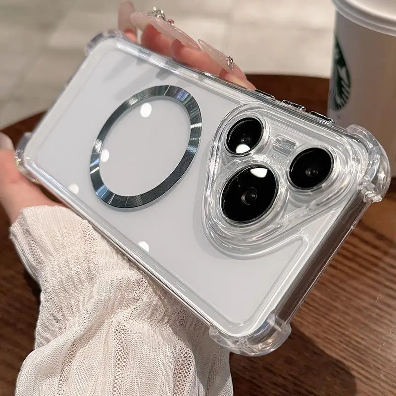 Transparent Acrylic Magnetic Case with Built-in Lens Film