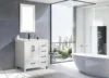 36" Bathroom Vanities Cabinet with Sink Combo Set Undermount Ceramic Sink w/Thickened Wood Painted Surface White 3
