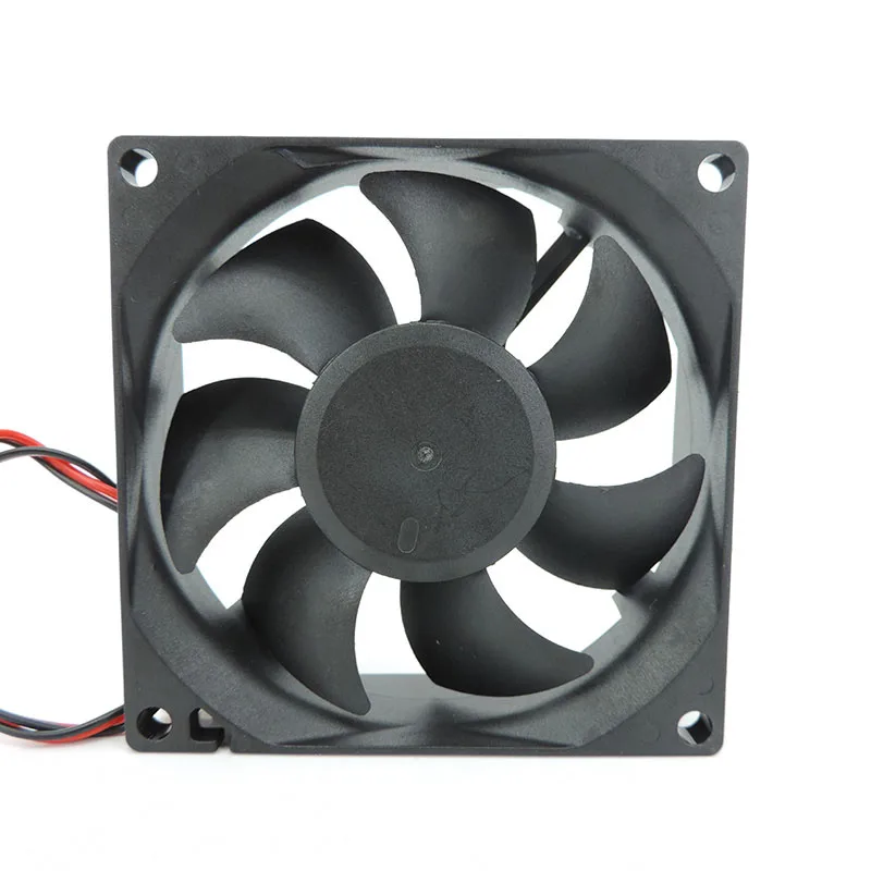 2pin dc 80mm 80X80X25MM Cooling Fan 8cm 5V/12V/24V DC Brushless Cooling Cooler Fan 8025 Sleeve oil Bearing DC12v DC 5v cooling fan gaming cooling fan industrial cooling fan 3d printer fan