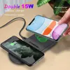 46694-58b772.jpg Chargeur sans fil 2 en 1 pour iPhone 14, 13, 12, 11 Pro, XS, Poly X, 8