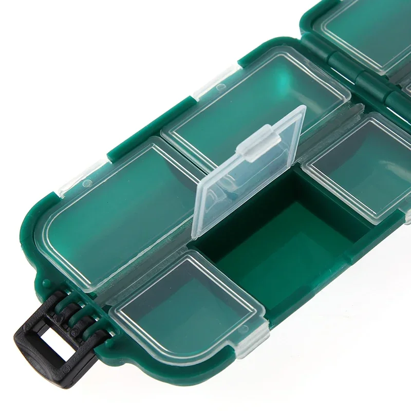 10 Compartments Fishing Lure Boxes Bait Storage Case  Tackle  Trays Hooks Organizer  Accessory Waterproof