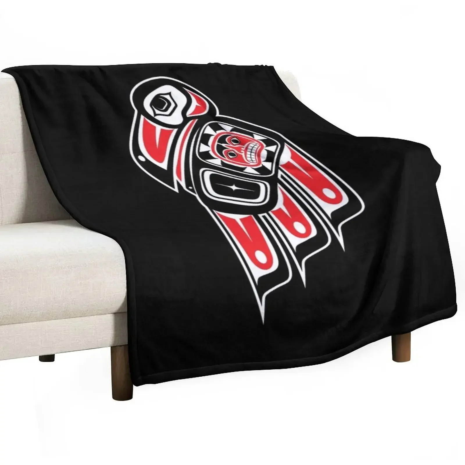 

Haida Raven Throw Blanket Designers Winter beds blankets ands Blankets